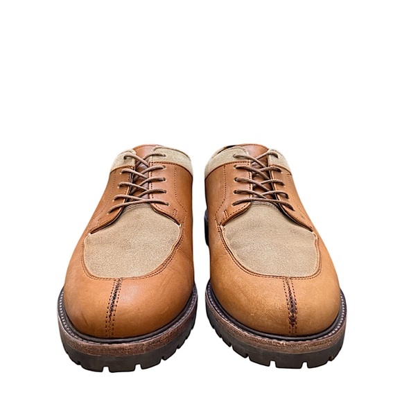 POLO RALPH LAUREN TWO-TONE DERBY BOOTS - Picture 2 of 10